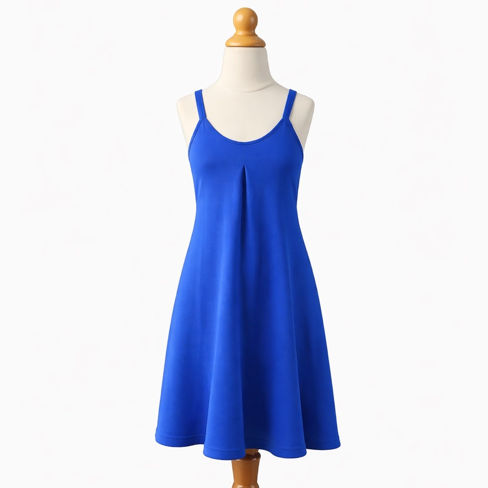 Handmade Royal Blue Maxi Dress Girls Size 3/4 Boho Small Shop Kids Long Dress